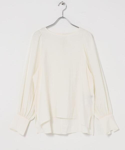 URBAN RESEARCH ROSSO WOMEN(アーバンリサーチ ロッソ)の「『WEB/一部店舗限定』ギャザーショルダーバックリボンブラウス(シャツ/ブラウス・レディース・ブラウン/オフホワイト/ネイビー・FREE)」の11枚目の写真