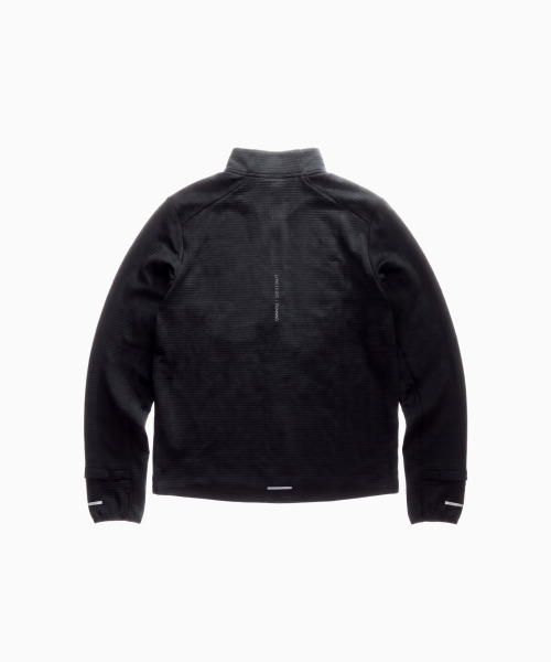 LIMELIGHT APPAREL（ライムライトアパレル）の「エスルリット ハーフ ジップアップ ランニング ロングスリーブ（ブラック/グレー）（Tシャツ/カットソー・メンズ・その他・SMALL/MEDIUM/LARGE/X-LARGE/XX-LARGE）」の2枚目の写真