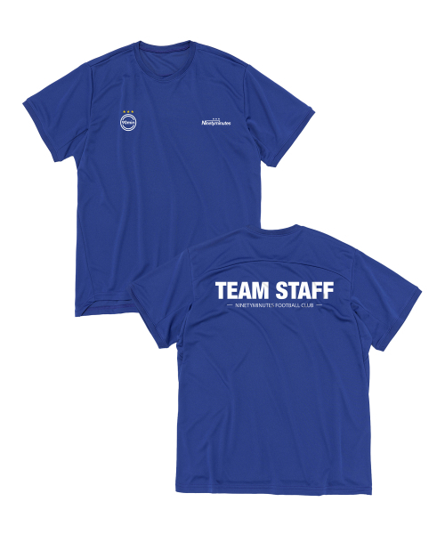 NINETYMINUTES(ナインティーミニッツ)の「AIR STREAM チームスタッフトレーニング半袖Tシャツ(ブルー)(Tシャツ/カットソー・メンズ・その他・MEDIUM/LARGE/X-LARGE/XXX-LARGE/2XL)」の1枚目の写真
