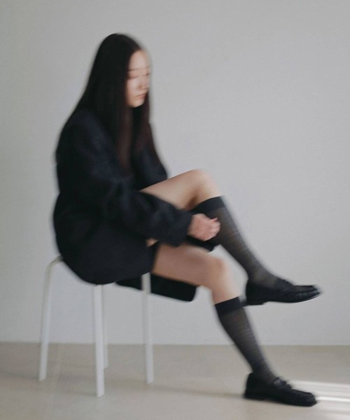 anuke(アンヌーク)の「【anuke/アンヌーク】Herringbone Wool Jacket/ヘリンボーンウールジャケット(テーラードジャケット・レディース・ベージュ/チャコールグレー・36/38)」の4枚目の写真