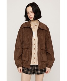 LIMITED ITEM F/SUEDE ZIP UP BZ フェイクスエードジップアップブルゾン 秋服 冬服