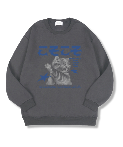 TI.GLAKE(ティーグレイク)の「リブリーロン オーバーサイズ 特殊両面 スウェットTシャツ 4色(スウェット・レディース・ブラック/ネイビー/グレー/チャコール・MEDIUM/LARGE/X-LARGE/XX-LARGE)」の6枚目の写真