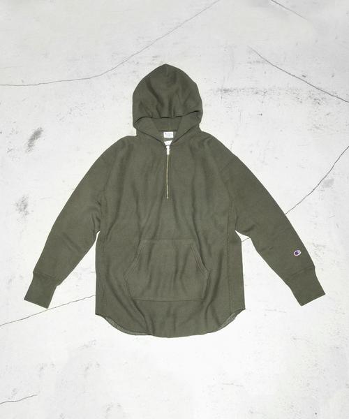 Champion(チャンピオン)の「<Champion×monkey time> ∴ RW H/ZIP HD/パーカー◆(パーカー・メンズ・ブラック/ダークブラウン/オリーブ・SMALL/MEDIUM/LARGE/X-LARGE)」の6枚目の写真