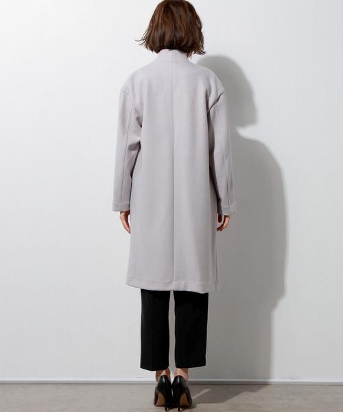 UNITED ARROWS（ユナイテッドアローズ）の「□UBMF W スムース ノーラペル ニット コート（その他アウター・レディース・ブラック/ライトグレー/ライトピンク・FREE）」の17枚目の写真