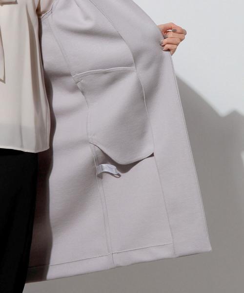 UNITED ARROWS（ユナイテッドアローズ）の「□UBMF W スムース ノーラペル ニット コート（その他アウター・レディース・ブラック/ライトグレー/ライトピンク・FREE）」の18枚目の写真