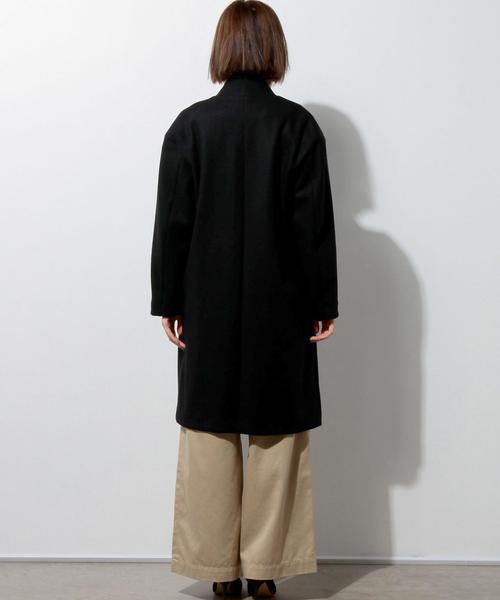 UNITED ARROWS（ユナイテッドアローズ）の「□UBMF W スムース ノーラペル ニット コート（その他アウター・レディース・ブラック/ライトグレー/ライトピンク・FREE）」の10枚目の写真