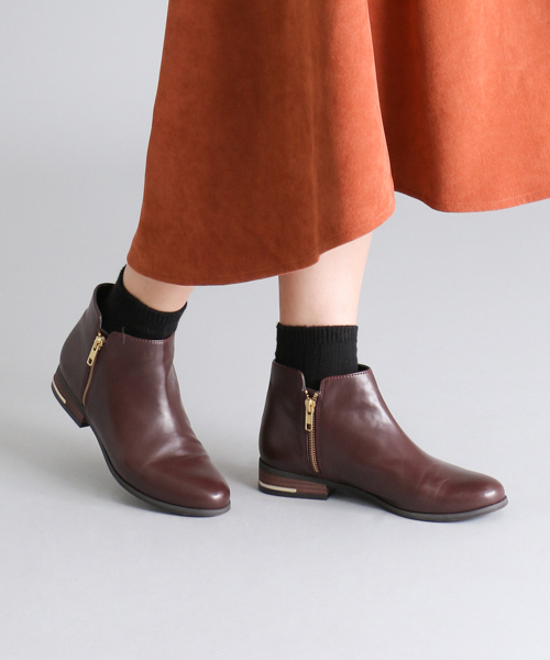 RODE SKO（ロデスコ）の「RODE SKO JACKIE ダブルファスナーショートブーツ（ブーツ・レディース・ダークブラウン/レッド系その他/ブラック・37/36/39/38）」の21枚目の写真