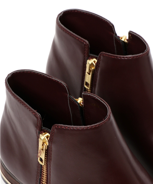 RODE SKO（ロデスコ）の「RODE SKO JACKIE ダブルファスナーショートブーツ（ブーツ・レディース・ダークブラウン/レッド系その他/ブラック・37/36/39/38）」の14枚目の写真