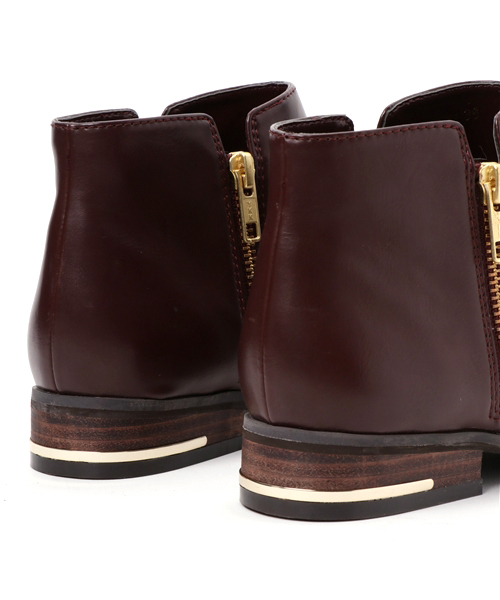 RODE SKO（ロデスコ）の「RODE SKO JACKIE ダブルファスナーショートブーツ（ブーツ・レディース・ダークブラウン/レッド系その他/ブラック・37/36/39/38）」の17枚目の写真