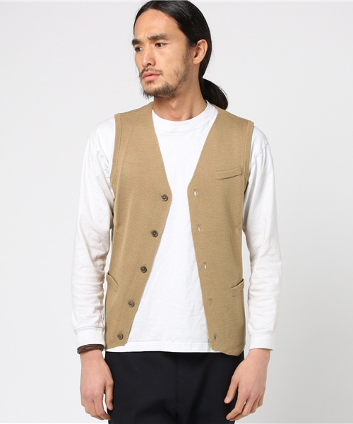 THE SUIT COMPANY（ザ・スーツカンパニー）の「＜FOLCO×TSC＞【blazer's bank.com】ニットジレ（ベスト・メンズ・ベージュ/ネイビー/グレー/ブルー/ブラック/ワイン/グリーン・M/S/LL/L）」の22枚目の写真