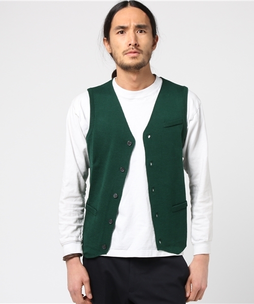 THE SUIT COMPANY（ザ・スーツカンパニー）の「＜FOLCO×TSC＞【blazer's bank.com】ニットジレ（ベスト・メンズ・ベージュ/ネイビー/グレー/ブルー/ブラック/ワイン/グリーン・M/S/LL/L）」の13枚目の写真