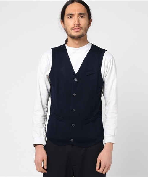 THE SUIT COMPANY（ザ・スーツカンパニー）の「＜FOLCO×TSC＞【blazer's bank.com】ニットジレ（ベスト・メンズ・ベージュ/ネイビー/グレー/ブルー/ブラック/ワイン/グリーン・M/S/LL/L）」の14枚目の写真