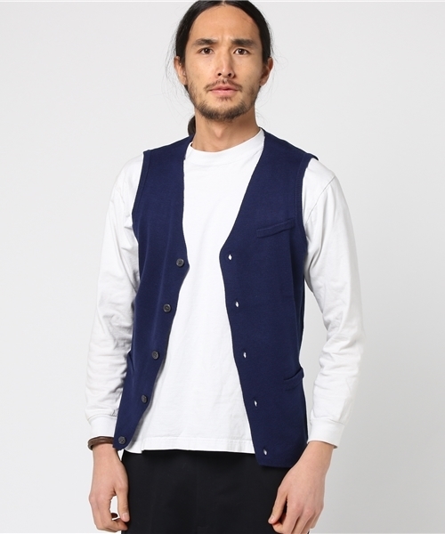 THE SUIT COMPANY（ザ・スーツカンパニー）の「＜FOLCO×TSC＞【blazer's bank.com】ニットジレ（ベスト・メンズ・ベージュ/ネイビー/グレー/ブルー/ブラック/ワイン/グリーン・M/S/LL/L）」の15枚目の写真