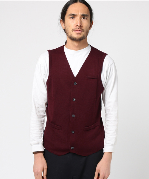 【良品】スーツカンパニー ニットベスト FILIVIVI社 FOLCO サイズＭ ブルー THE SUIT COMPANY（ザ・スーツカンパニー）の「＜FOLCO×TSC