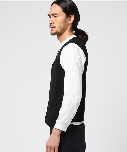 THE SUIT COMPANY（ザ・スーツカンパニー）の「＜FOLCO×TSC＞【blazer's bank.com】ニットジレ（ベスト・メンズ・ベージュ/ネイビー/グレー/ブルー/ブラック/ワイン/グリーン・M/S/LL/L）」の8枚目の写真