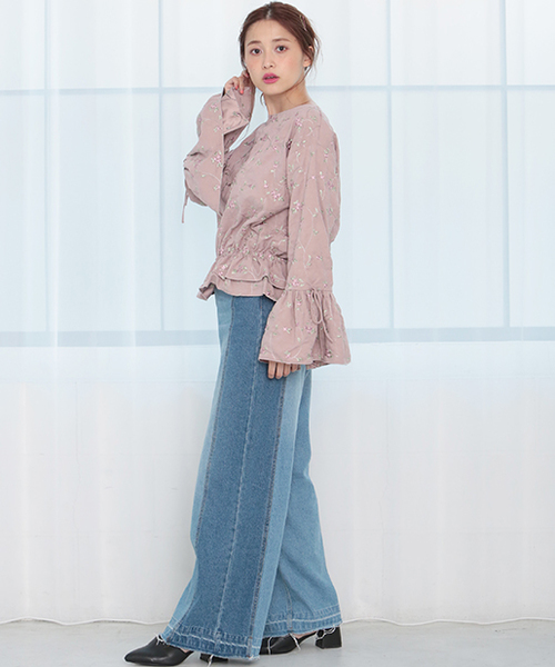 one after another NICE CLAUP（ワンアフターアナザーナイスクラップ）の「総刺繍ブラウス（シャツ/ブラウス・レディース・ピンク/レッド/ブラック・FREE）」の17枚目の写真