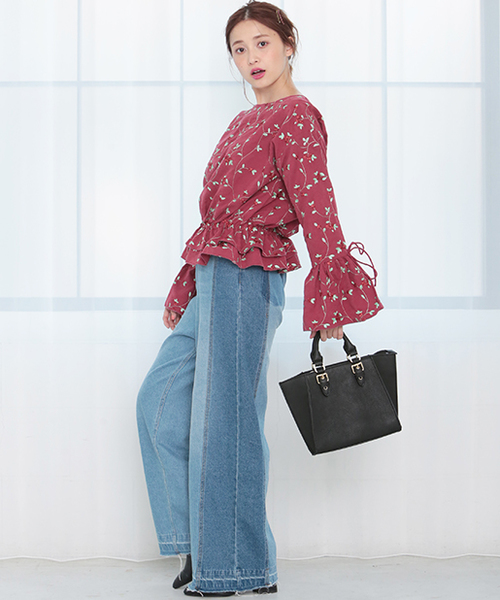 one after another NICE CLAUP（ワンアフターアナザーナイスクラップ）の「総刺繍ブラウス（シャツ/ブラウス・レディース・ピンク/レッド/ブラック・FREE）」の22枚目の写真