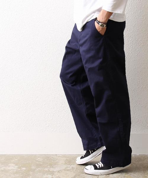 coen（コーエン）の「ストレッチツイルワイドパンツ（チノパンツ・メンズ・ブラック/ネイビー・SMALL/X-LARGE/MEDIUM/LARGE）」の20枚目の写真