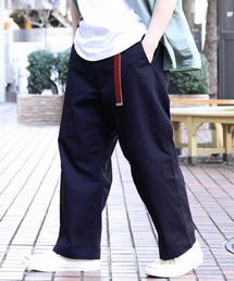 coen | ストレッチツイルワイドパンツ(チノパンツ)
