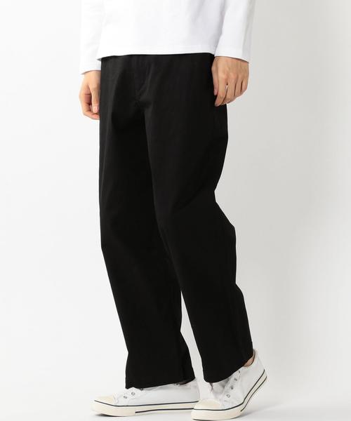 coen（コーエン）の「ストレッチツイルワイドパンツ（チノパンツ・メンズ・ブラック/ネイビー・SMALL/X-LARGE/MEDIUM/LARGE）」の6枚目の写真