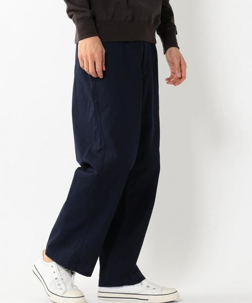 coen（コーエン）の「ストレッチツイルワイドパンツ（チノパンツ・メンズ・ブラック/ネイビー・SMALL/X-LARGE/MEDIUM/LARGE）」の7枚目の写真