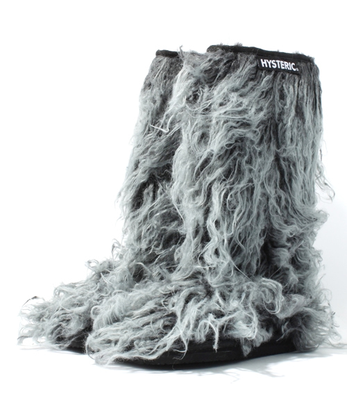 HYSTERIC MINI（ヒステリックミニ）の「ファーブーツ（ブーツ・キッズ・ブラック/ピンク・X-SMALL/SMALL/MEDIUM/LARGE/X-LARGE）」の2枚目の写真