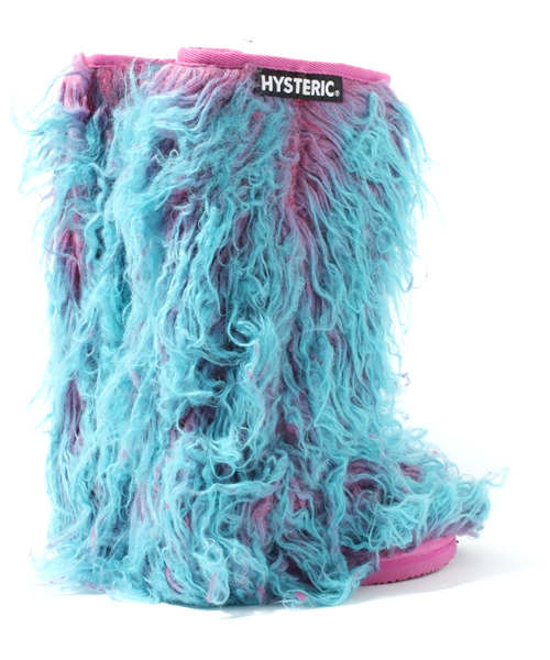 HYSTERIC MINI（ヒステリックミニ）の「ファーブーツ（ブーツ・キッズ・ブラック/ピンク・X-SMALL/SMALL/MEDIUM/LARGE/X-LARGE）」の4枚目の写真