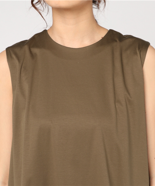 PEGGY LANA（ペギーラナ）の「Asymmetric Layered OP（ワンピース・レディース・ネイビー/ブラウン/ブルー・1/2）」の7枚目の写真