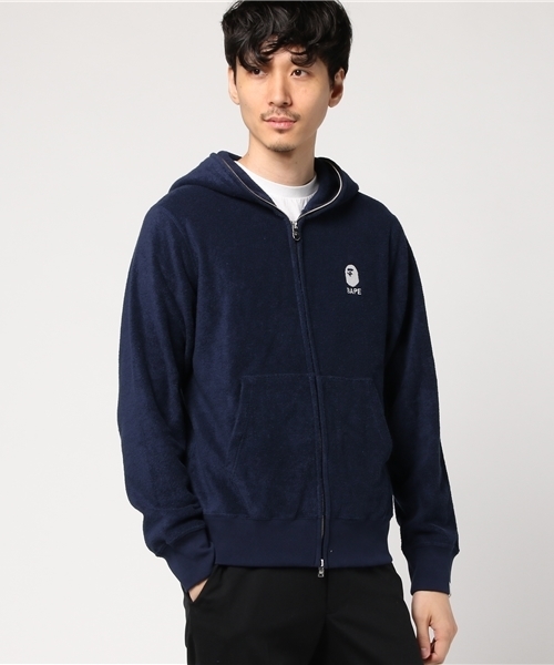 A BATHING APE（アベイシングエイプ）の「PILE FULL ZIP HOODIE M