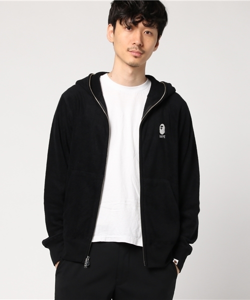 A BATHING APE（アベイシングエイプ）の「PILE FULL ZIP HOODIE M
