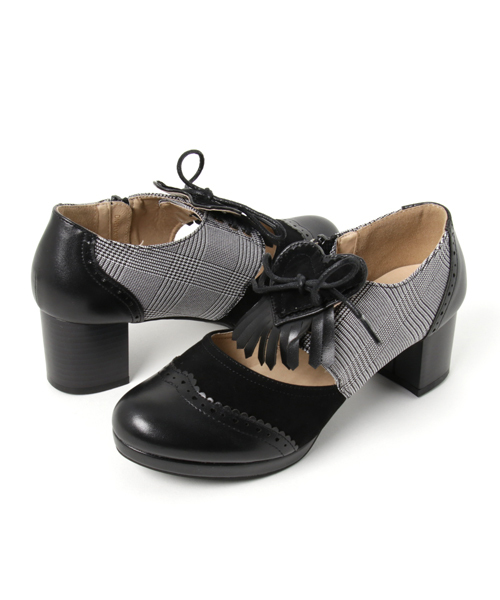 axes femme POETIQUE（アクシーズファムポエティック）の「ハートオックスフォード（パンプス・レディース・ベージュ/ネイビー/ブラック・MEDIUM/LARGE）」の7枚目の写真