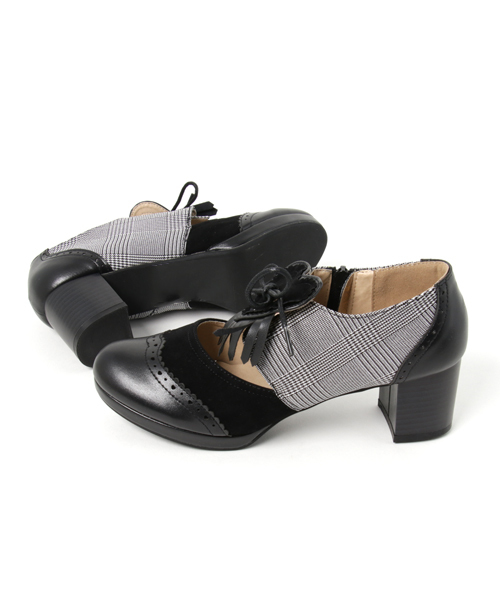 axes femme POETIQUE（アクシーズファムポエティック）の「ハートオックスフォード（パンプス・レディース・ベージュ/ネイビー/ブラック・MEDIUM/LARGE）」の4枚目の写真