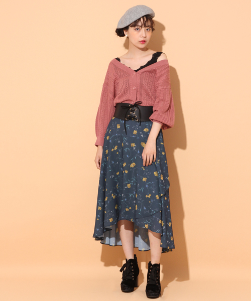 Heather（ヘザー）の「スカシアミドルマンカーディガン8分袖 767389（カーディガン/ボレロ・レディース・ホワイト系その他/イエロー系その他/ピンク系その他/ブラック系その他・FREE）」の22枚目の写真