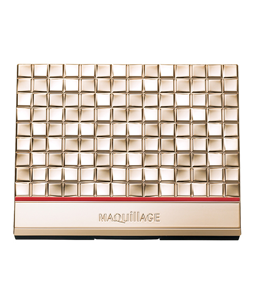 MAQuillAGE(マキアージュ)の「マキアージュ アイカラー&アイブロー用ケース(メイク雑貨)」|ゴールド