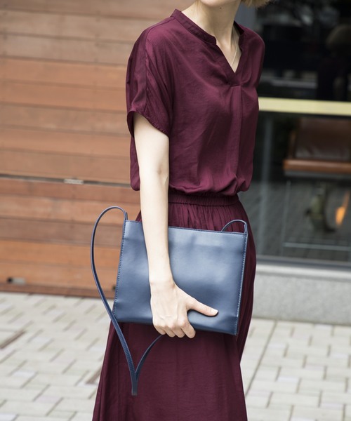 YAHKI（ヤーキ）の「【YAHKI】《STUDIOUS別注》スクエアショルダー M 　YH-155（ショルダーバッグ・レディース・ブラック/ネイビー/レッド・FREE）」の10枚目の写真