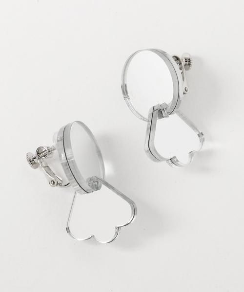 ACCOMMODE(アコモデ)の「ミラーイヤリング2(イヤリング・レディース・ブラック/ベージュ/ブラウン/ブラウン系その他/A/B/C/D/E・FREE)」の11枚目の写真