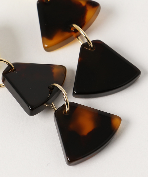 ACCOMMODE(アコモデ)の「ミラーイヤリング2(イヤリング・レディース・ブラック/ベージュ/ブラウン/ブラウン系その他/A/B/C/D/E・FREE)」の13枚目の写真