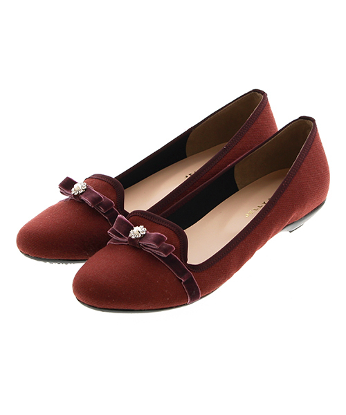 JELLY BEANS(ジェリービーンズ)の「【Made in Japan】ビジューリボンバレエパンプス(125-1388)JELLY BEANS(ジェリービーンズ)(パンプス・レディース・ネイビー/ブラック/グレー/ワイン・22.5/23/23.5/24/24.5)」の14枚目の写真