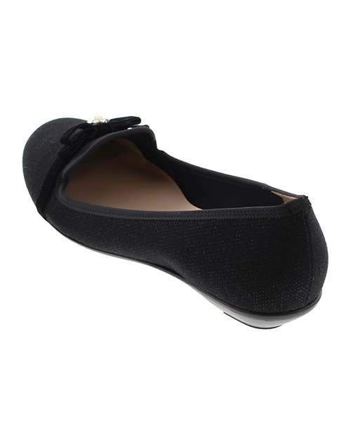 JELLY BEANS(ジェリービーンズ)の「【Made in Japan】ビジューリボンバレエパンプス(125-1388)JELLY BEANS(ジェリービーンズ)(パンプス・レディース・ネイビー/ブラック/グレー/ワイン・22.5/23/23.5/24/24.5)」の5枚目の写真