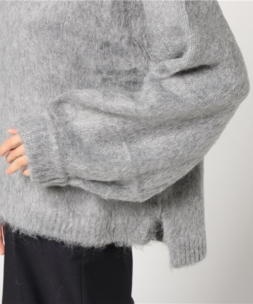 STUDIOUS（ステュディオス）の「【VINCA TOKYO】モヘアニットプルオーバー Mohair knit pullover v051712（ニット/セーター・レディース・グレー/ブルー/イエロー・FREE）」の6枚目の写真