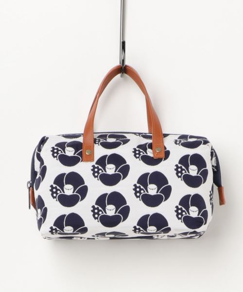 カヤ(カヤ)の「【カヤ】和花ふくれ織りミニボストンバッグ(ハンドバッグ・レディース・ネイビー/ライトグリーン/パープル/レッド/ピンク/ブルー・FREE)」の3枚目の写真