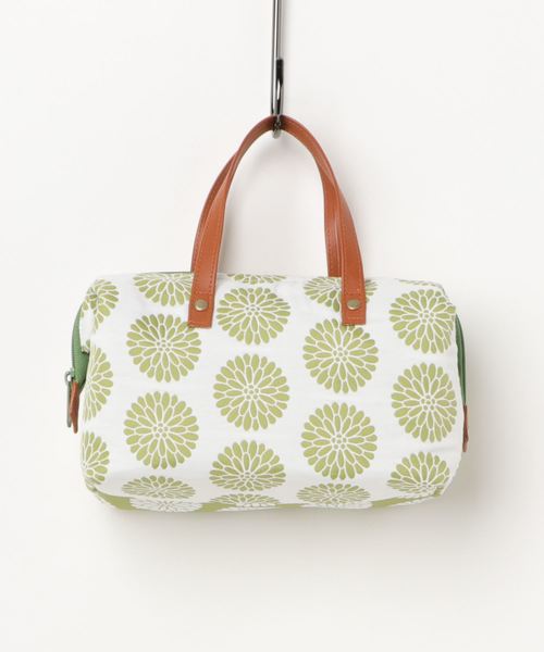 カヤ(カヤ)の「【カヤ】和花ふくれ織りミニボストンバッグ(ハンドバッグ・レディース・ネイビー/ライトグリーン/パープル/レッド/ピンク/ブルー・FREE)」の2枚目の写真