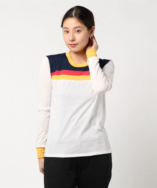 Banner Barrett(バナーバレット)の「【CampCollection】 FIRE SIDE L/T(Tシャツ/カットソー・レディース・オフホワイト・36)」の1枚目の写真