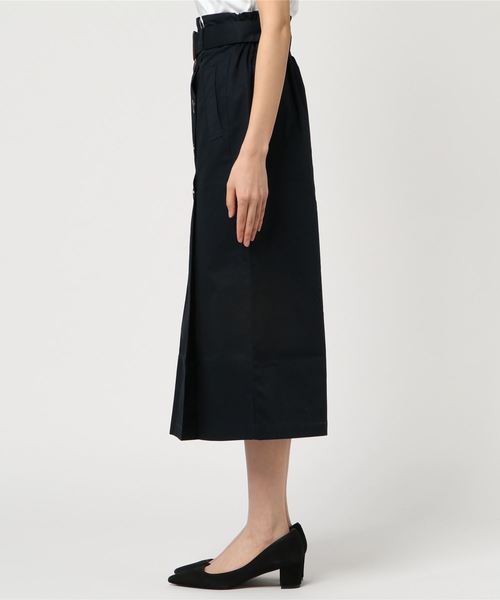 Pierrot（ピエロ）の「綿ツイルベルト付きトレンチスカート（スカート・レディース・ベージュ/ライトベージュ/カーキ/ネイビー・M）」の6枚目の写真