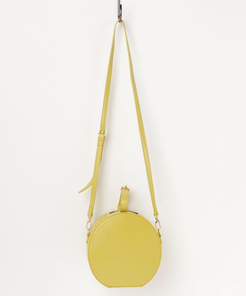 PASSE-DIX（パスディス）の「PASSE-DIX/パスディス　ワンハンドルサークルショルダーバッグ（ショルダーバッグ・レディース・ブラック/イエロー/シルバー・FREE）」の5枚目の写真