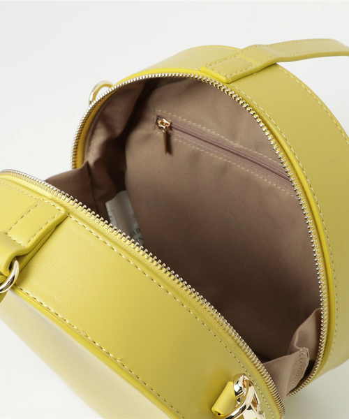 PASSE-DIX（パスディス）の「PASSE-DIX/パスディス　ワンハンドルサークルショルダーバッグ（ショルダーバッグ・レディース・ブラック/イエロー/シルバー・FREE）」の4枚目の写真