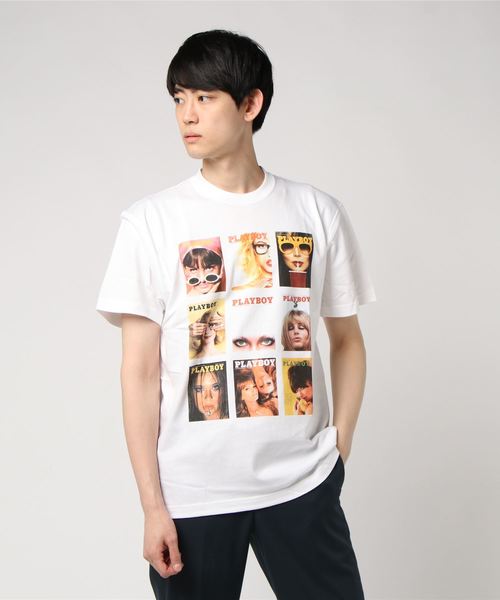 BEAMS T(ビームスティー)の「PLAYBOY × BEAMS T / 別注 Cover Girl Tee(Tシャツ/カットソー・メンズ・ホワイト/ブラック・SMALL/MEDIUM/X-LARGE/LARGE)」の2枚目の写真