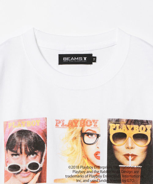 BEAMS T(ビームスティー)の「PLAYBOY × BEAMS T / 別注 Cover Girl Tee(Tシャツ/カットソー・メンズ・ホワイト/ブラック・SMALL/MEDIUM/X-LARGE/LARGE)」の6枚目の写真