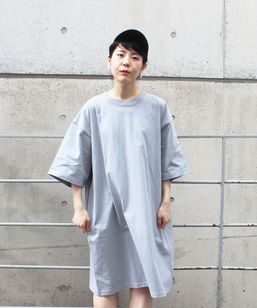 My Fav Child Woman マイファブチャイルドウーマン の 2度詰め天竺 Big Tシャツワンピース ワンピース Wear