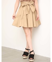 one after another NICE CLAUP | 前リボンフレアスカート(スカート)